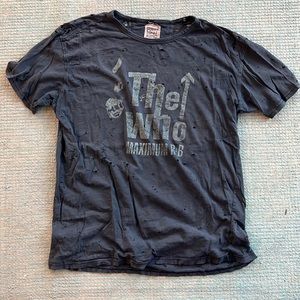 Oversized Distressed The Who Band Tee